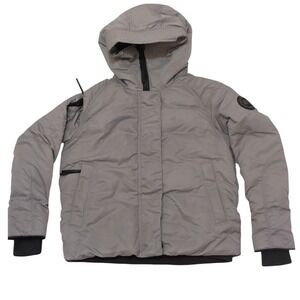 Canada Goose Women's Small Willow Puffer Jacket Gray Down Bomber Coat